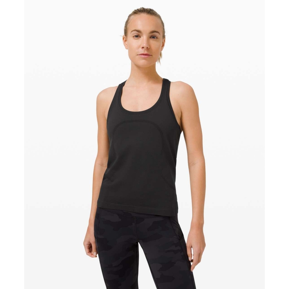 Lululemon Swiftly Tech Racerback 2.0 Race Length in Black Women's Size 6